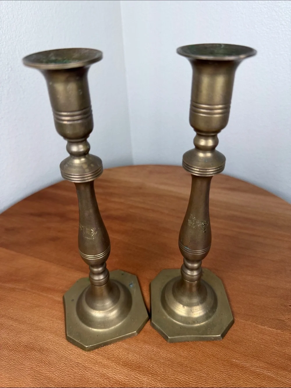 Brass Candle Stick Holders Decorative Farmhouse Cottagecore
